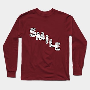 Smile made of smiley faces Long Sleeve T-Shirt